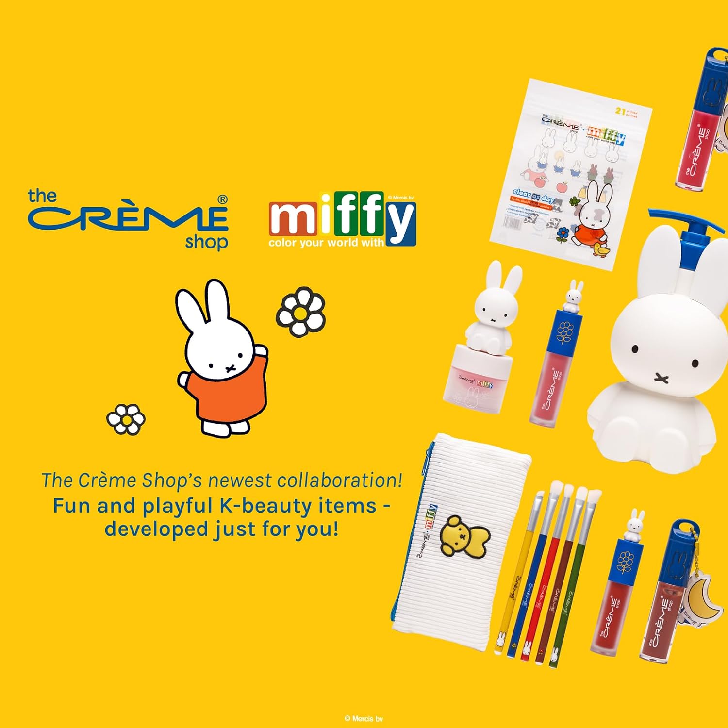 The Crème Shop Miffy Perfect Travel Makeup Bag, Cute Zipper Toiletry Pouch - Image 5