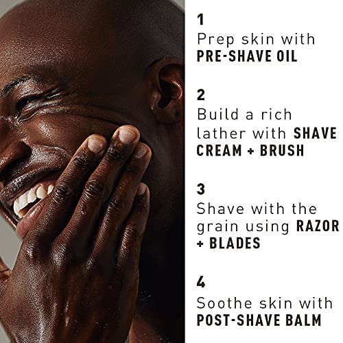 Bevel Shaving Kit for Men - Includes Pre Shave Oil, Shaving Cream, and After Shave Balm, Helps Reduce Skin Irritation and Prevent Razor Bumps - Image 4
